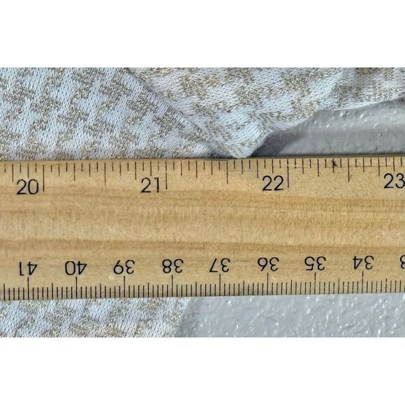 Draper James RSVP Tiered Tan Houndstooth 3/4 Puff Sleeve Mini Dress Women's XL - Picture 13 of 13